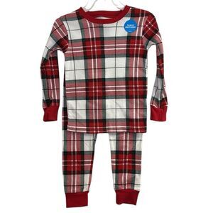 Carter’s Holiday Plaid Cotton PJ Pajama Set Size 2T Unisex